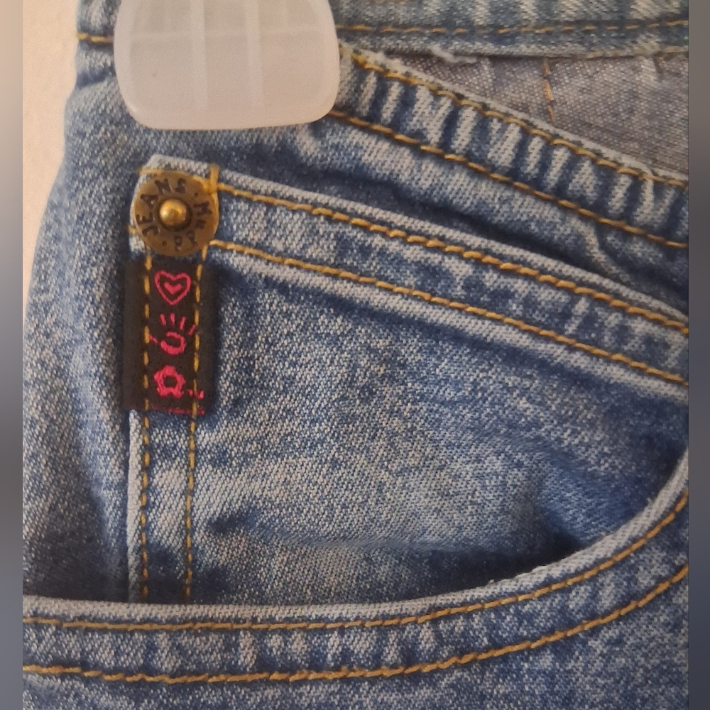 Rare Mudd Denim Lace-Up Wide Leg Jeans - Picture 6 of 11